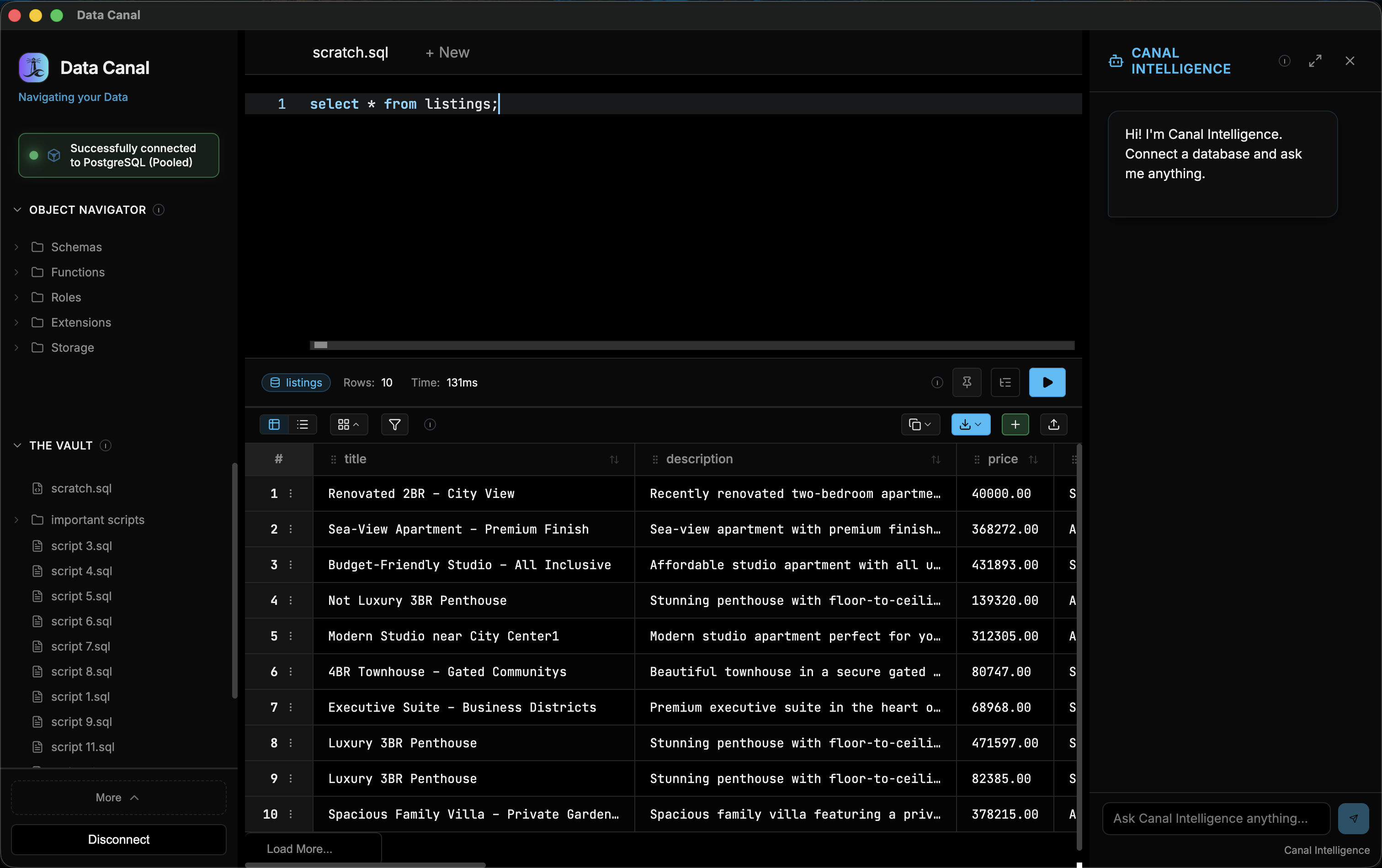 Data Canal Screenshot